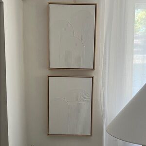 Threshold White Textured Art Set